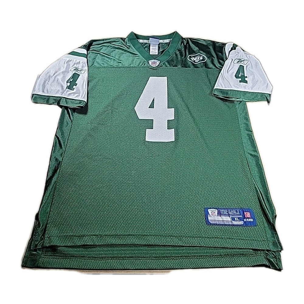 Men's‎ Reebok Brett Favre #4 New York Jets On Field Jersey Size XL Green